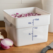 Cargar imagen en el visor de la galería, CONTENEDOR PP CUAD 12 QT BLANCO
