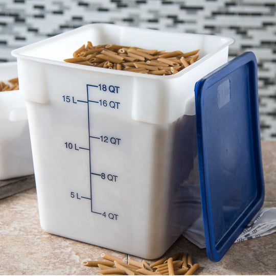 CONTENEDOR PP CUAD 18 QT BLANCO