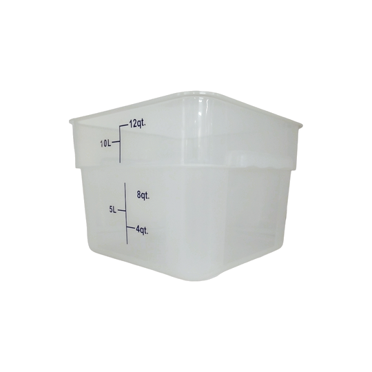 CONTENEDOR PP CUAD 12 QT TRANSLUCIDO