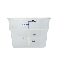 Cargar imagen en el visor de la galería, CONTENEDOR PP CUAD 12 QT TRANSLUCIDO
