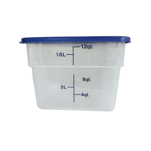 Cargar imagen en el visor de la galería, CONTENEDOR PP CUAD 12 QT TRANSLUCIDO

