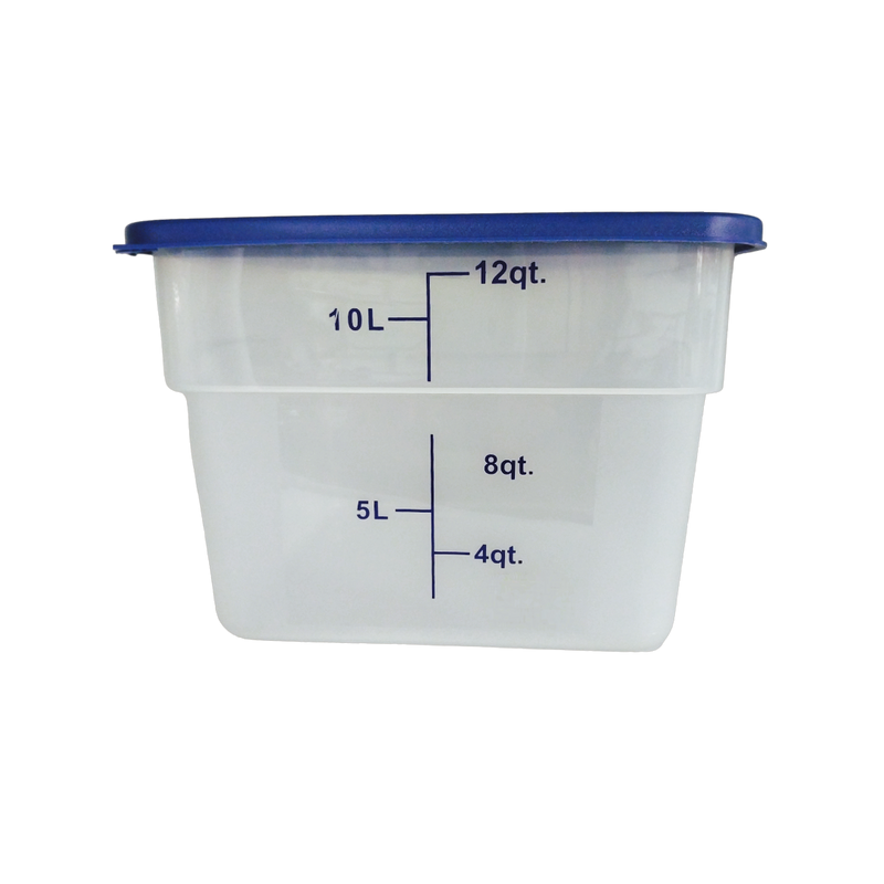 CONTENEDOR PP CUAD 12 QT TRANSLUCIDO