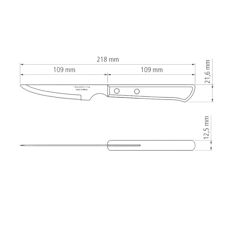 CUCHILLO CHULETERO 4 POLYWOOD
