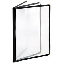 Cargar imagen en el visor de la galería, FORRO MENU 3 HOJAS 8.5x11&quot; NEGRO
