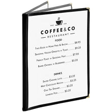 Cargar imagen en el visor de la galería, FORRO MENU 3 HOJAS 8.5x11&quot; NEGRO
