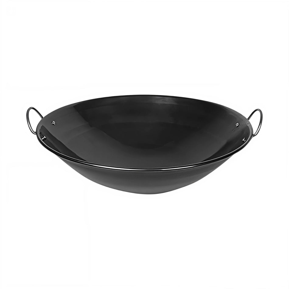 WOK DE HIERRO CON DOBLE ASA 24"