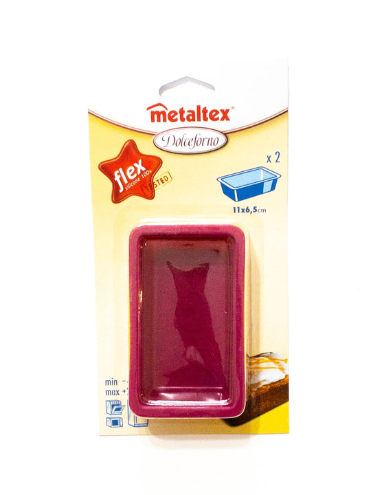 SET DE 2 MOLDES DE SILICON 11 X 6.5 CM METALTEX