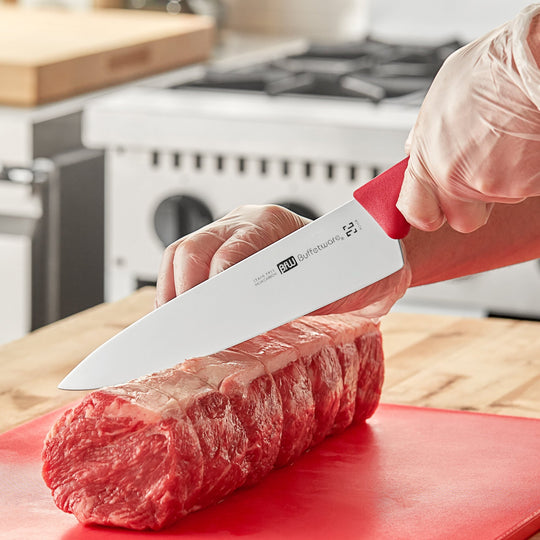 CUCHILLO CHEF 10 PG MGO ROJO