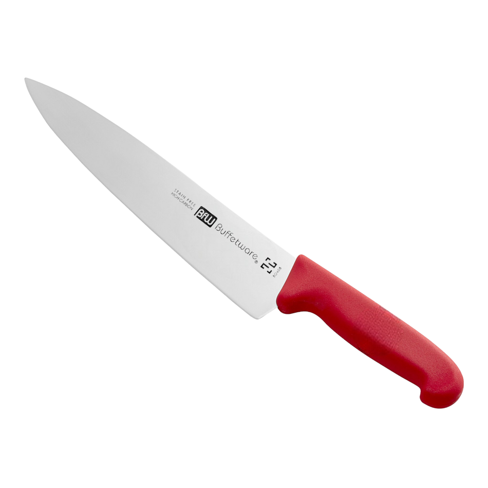 CUCHILLO CHEF 10 PG MGO ROJO