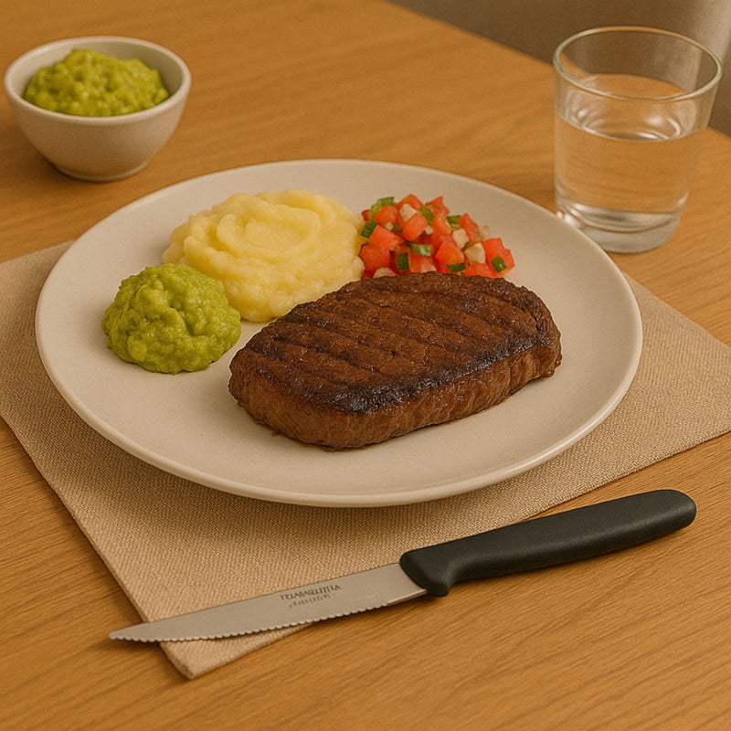CARMEL CUCHILLO ASADO 4" NEGRO