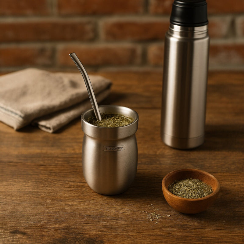 RECIPIENTE PARA MATE ACERO