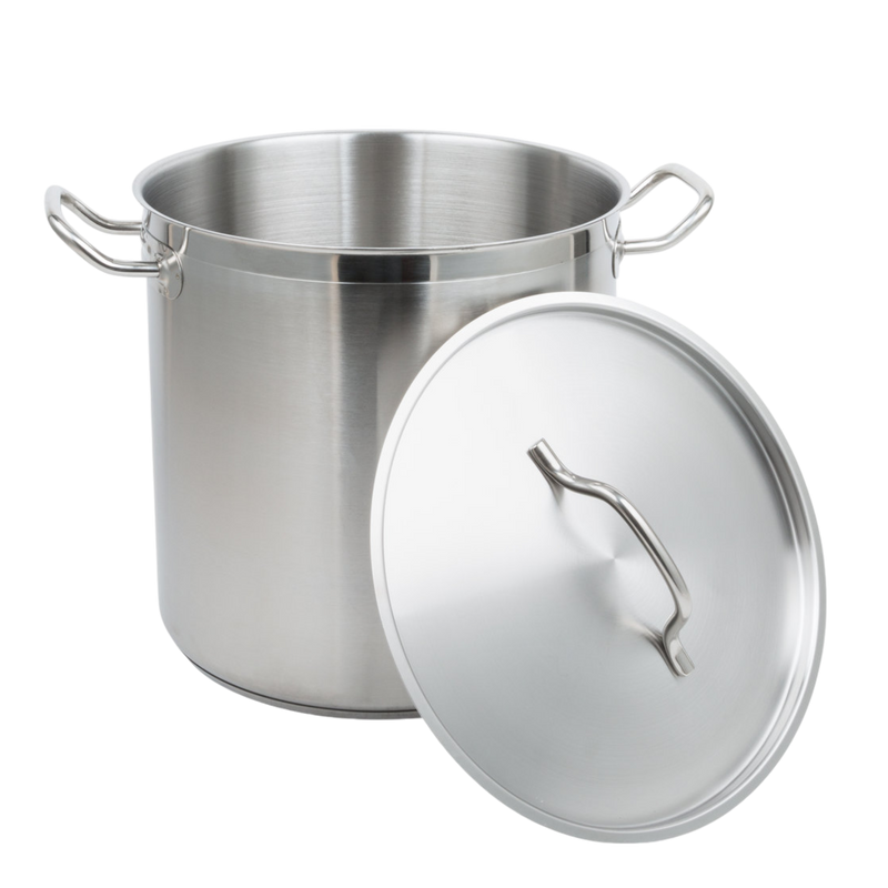 OLLA FONDO 40 QT C/TAPA AC INOX 18/8