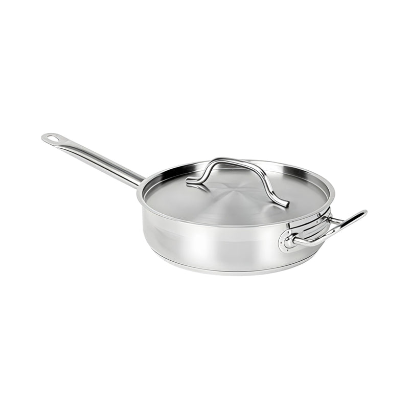 SARTEN RECTO C/TAPA QT AC INOX