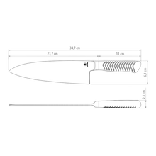 Cargar imagen en el visor de la galería, CUCHILLO DEBA 08&quot; SUSHI DIAMOND
