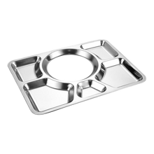 Cargar imagen en el visor de la galería, CHAROLA 6 DIVISIONES AC INOX
