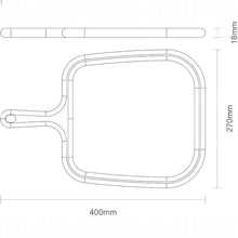 Cargar imagen en el visor de la galería, TABLA PARA SERVIR STEAK 40x28x1.8 CM
