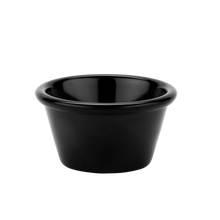 Cargar imagen en el visor de la galería, RAMEKIN LISO NEGRO 2.5 PG 1.75 OZ
