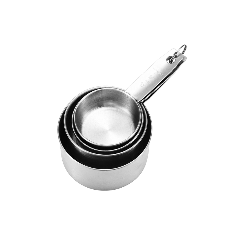 SET TAZAS MEDIDORAS AC INOX (1/4, 1/2, 3/4, 1TZ)
