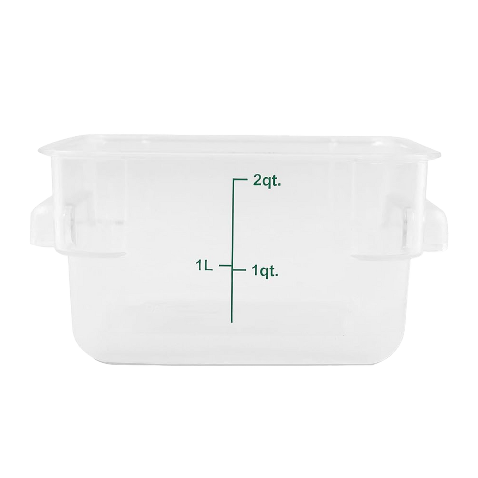 CONTENEDOR PP CUAD 02 QT TRANSLUCIDO