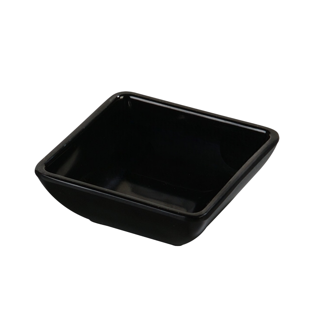 MINI TAZON CUADRADO 7.5CM NEGRO