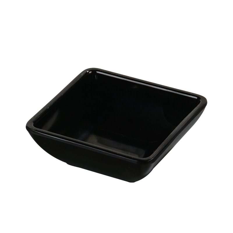 MINI TAZON CUADRADO 7.5CM NEGRO
