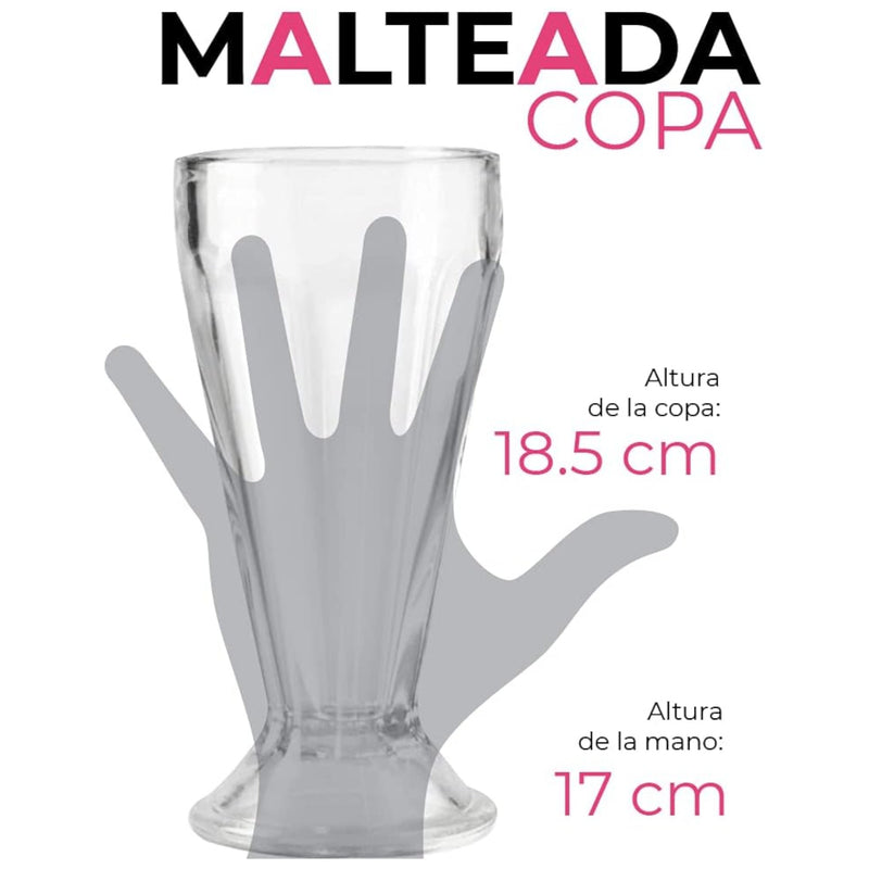 COPA MALTEADA 400ML GLASSIA