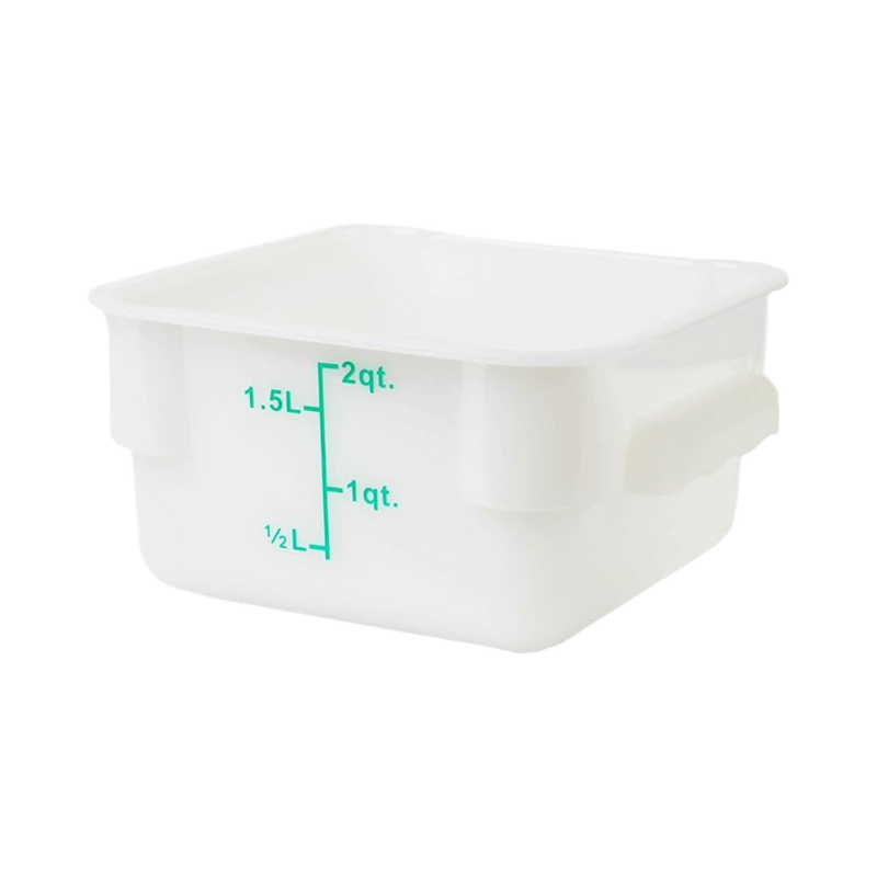 CONTENEDOR PP CUAD 02 QT BLANCO