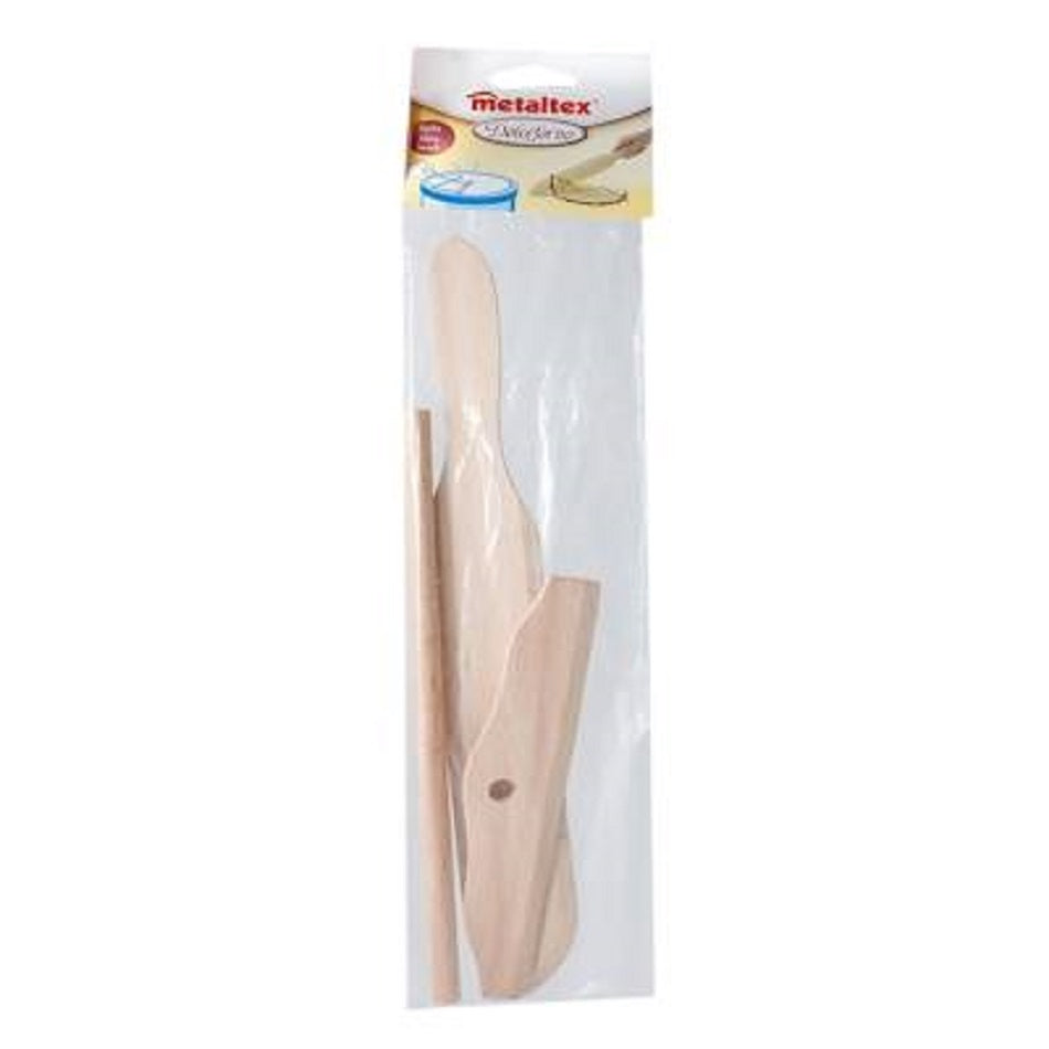 ESPATULA CREPERA DE MADERA METALTEX
