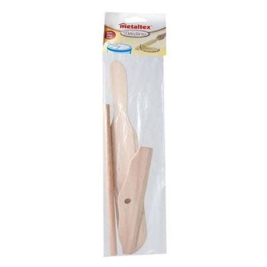 ESPATULA CREPERA DE MADERA METALTEX