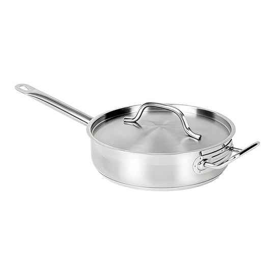 SARTEN RECTO C/TAPA QT AC INOX