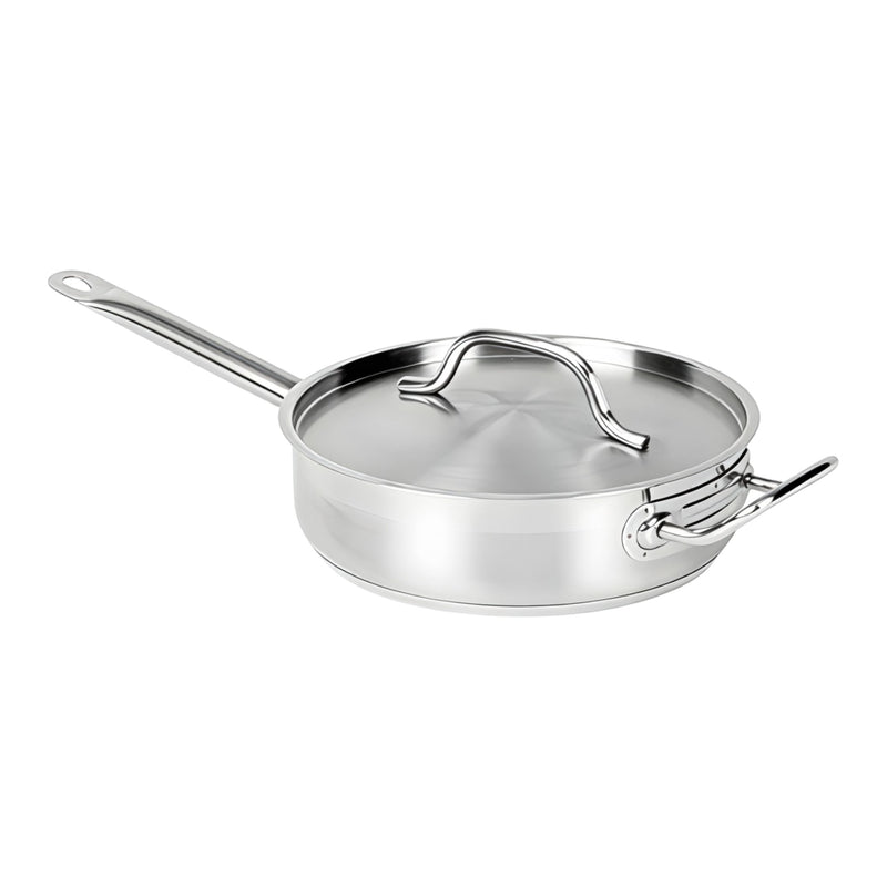 SARTEN RECTO C/TAPA QT AC INOX