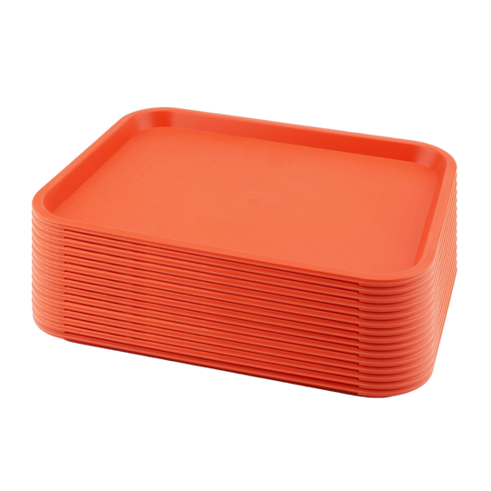 CHAROLA FAST FOOD 14x18" NARANJA