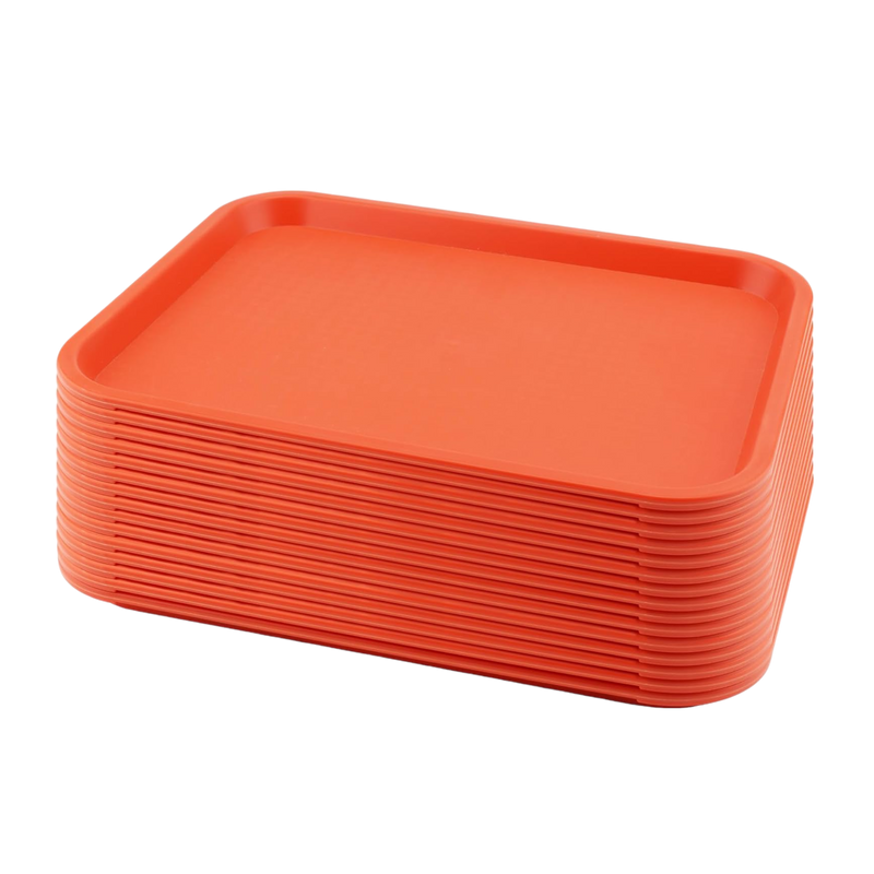 CHAROLA FAST FOOD 14x18" NARANJA