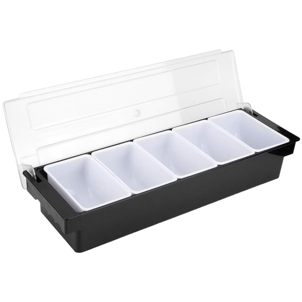 CAJA CONDIMENTOS 5 INSERTOS PLASTICO