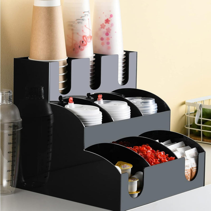 ORGANIZADOR VASOS DE CAFE 3 PISOS 3 LINEAS