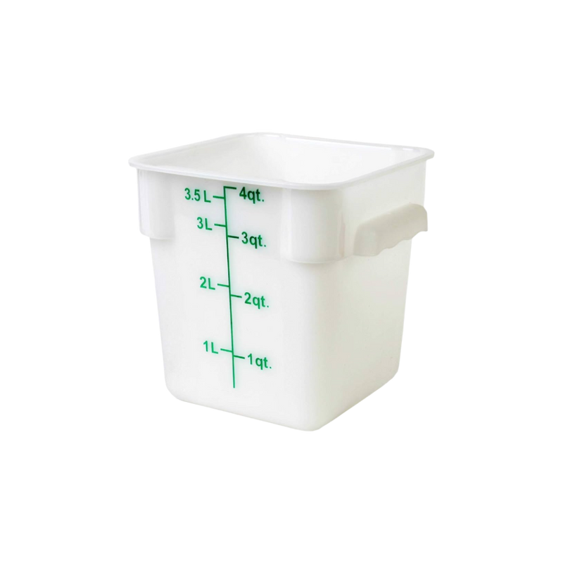CONTENEDOR PP CUAD 04 QT BLANCO