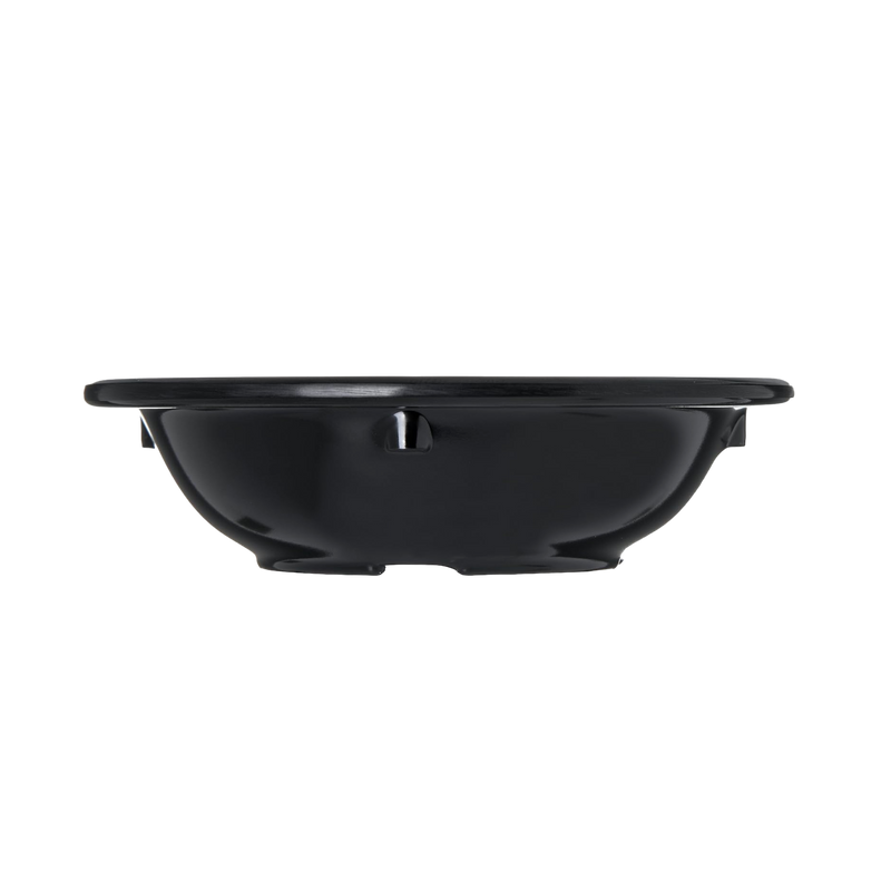 PLATO POSTRE 10.8 CM NEGRO DIAMANTE