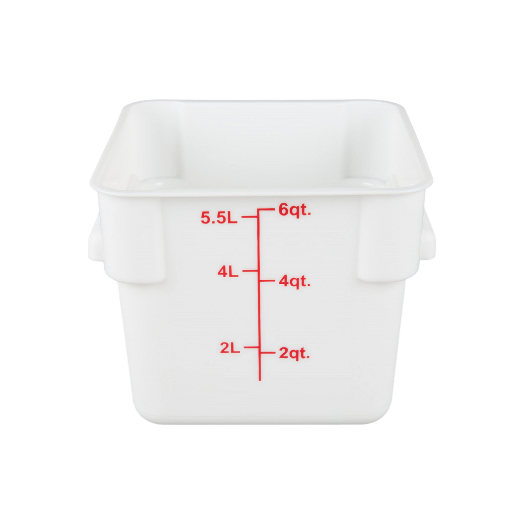 CONTENEDOR PP CUAD 06 QT BLANCO