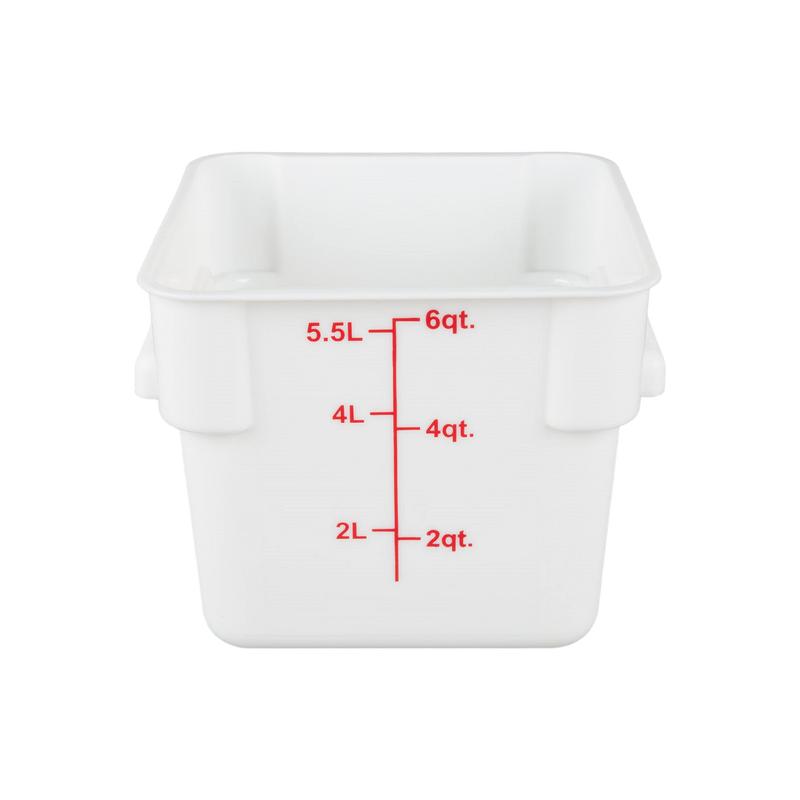 CONTENEDOR PP CUAD 06 QT BLANCO