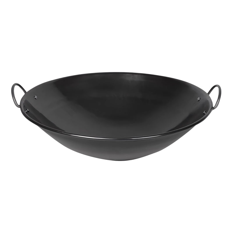 WOK DE HIERRO CON DOBLE ASA 26"
