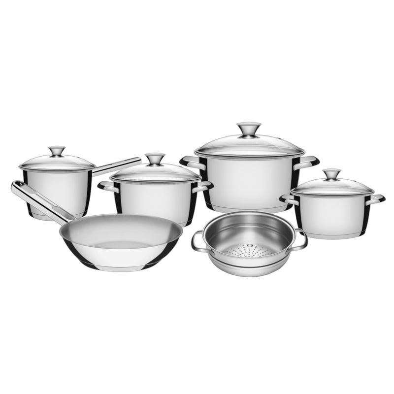 BATERIA COCINA  ACERO INOX 6 PZ