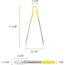 Cargar imagen en el visor de la galería, PINZA DE ACERO 12&quot; MGO AMARILLO
