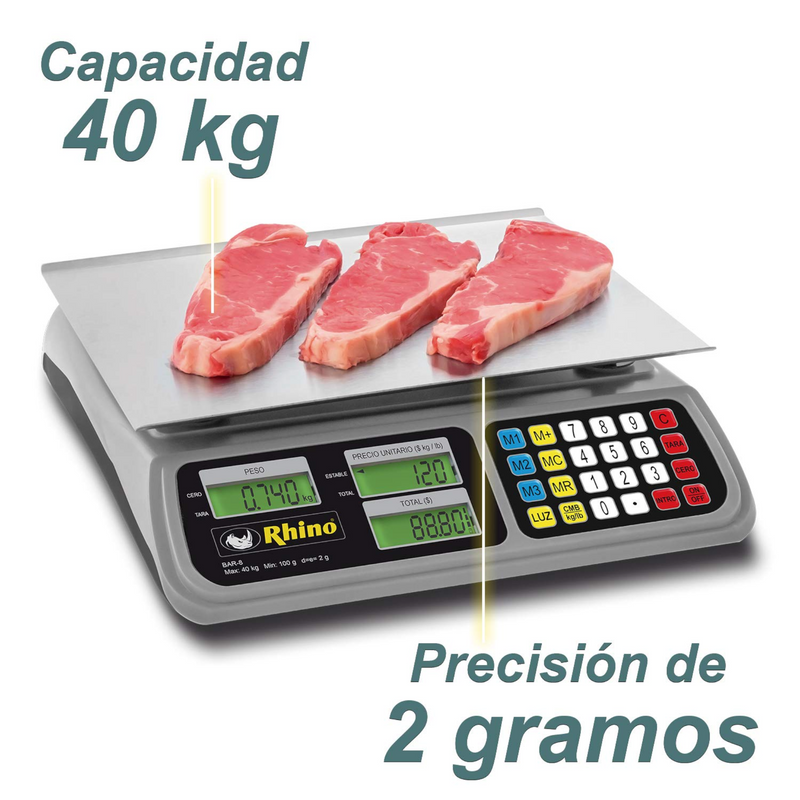 BASCULA BAR-08 RHINO 40 KG