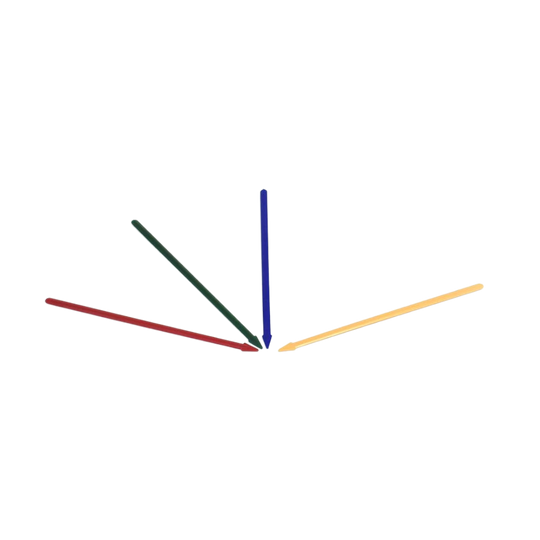 PALILLOS FLECHA COLORES 500 PZ 3.5"