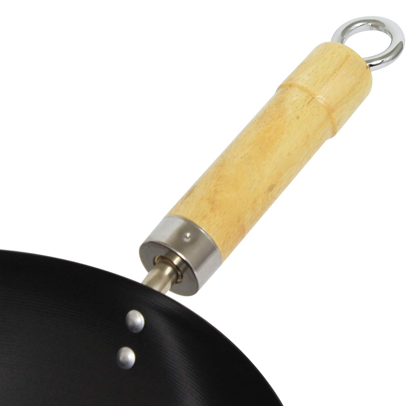 WOK ACERO AL CARBON MGO MADERA 12" THUNDER