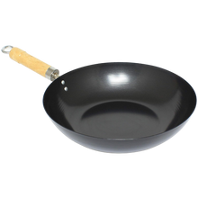 Cargar imagen en el visor de la galería, WOK ACERO AL CARBON MGO MADERA 12&quot; THUNDER
