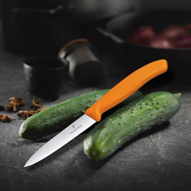 CUCHILLO 08 CM DENTADO NARANJA