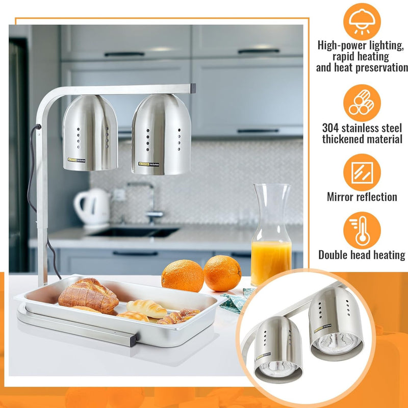 LAMPARA CALENTADOR DUAL 23" AJUSTABLE