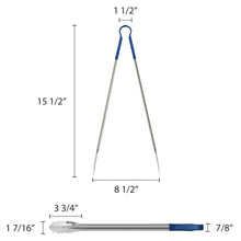 Cargar imagen en el visor de la galería, PINZA DE ACERO 16&quot; MGO AZUL
