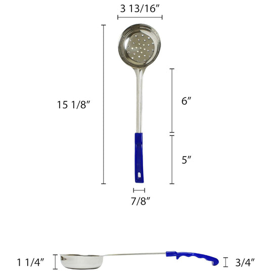 CUCHARA P/SERVIR 8 OZ PERFO AZUL